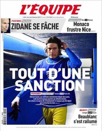 L’Equipe reveló que Edinson Cavani