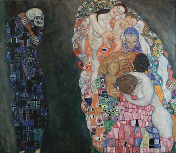 “Muerte y vida”, Gustav Klimt,
