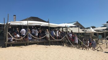 En La Huella, largas esperas