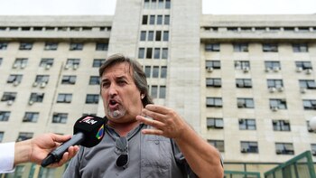 José María Núñez Carmona, frente a los tribunales de Comodoro Py (Foto: Maximiliano Luna)