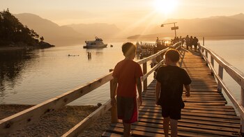Atardecer en el muelle de