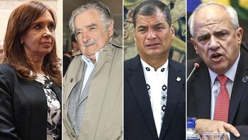 Cristina Kirchner, José Mujica, Rafael