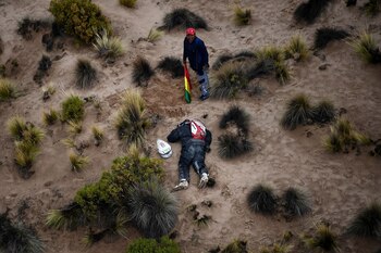 El alemán Guillaume Martens durmiendo