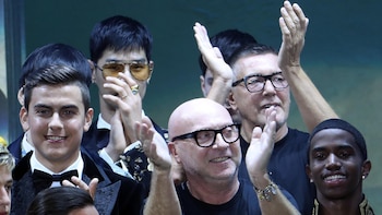 Stefano Gabanna en elk Milan