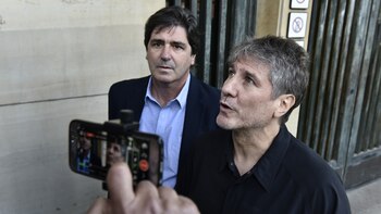 Amado Boudou, este lunes, en