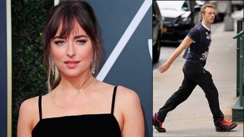 Chris Martin y Dakota Johnson.