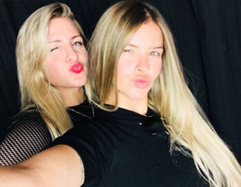 La actriz junto a Gabriela