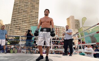 Luciano Castro en el ring.