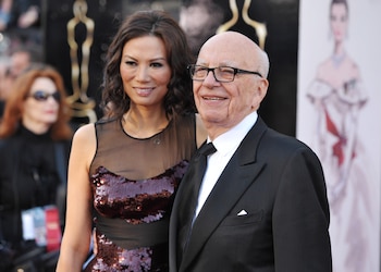 Rupert Murdoch con su segunda