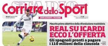 La portada de Corriere dello