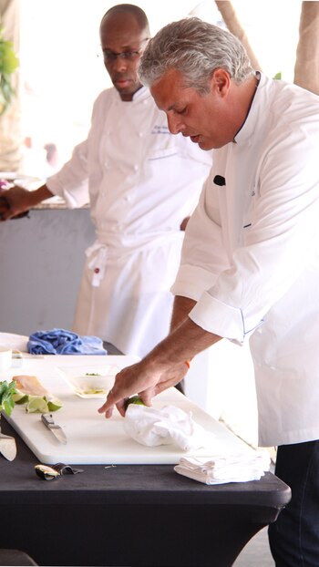 El reconocido Chef Ripert, quien