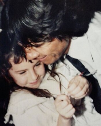 Mimoso con Candelaria.