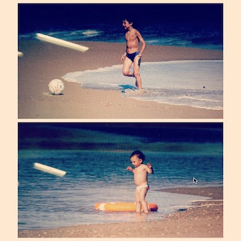 Francisco y Juanita de bebé