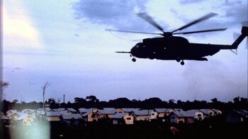 La fuerza aérea estadounidense volando