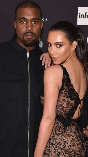 Kim Kardashian y Kanye West.