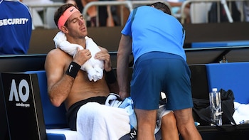 Juan Martín del Potro intenta refrescarse