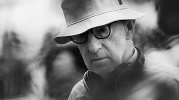 Woody Allen durante el rodaje de “To Rome With Love” en Roma, Italia, en 2011 (Getty Images)
