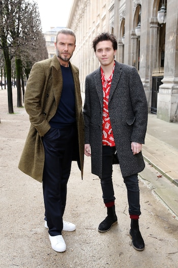 David Beckham y su hijo