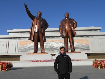 Daniel Wizenberg en la plaza
