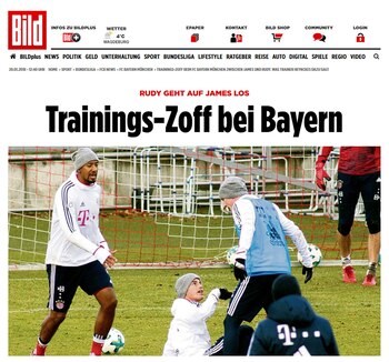 El diario alemán Bild informó