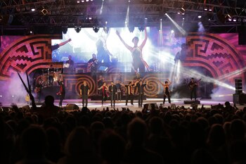 Escenario Atahualpa Yupanqui en Cosquín.