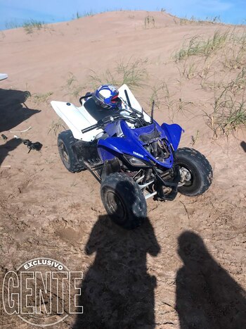 El vehículo que manejaba Franco.