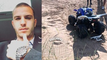 Fabián Ciari y el vehículo