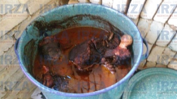 La olla donde estaban las