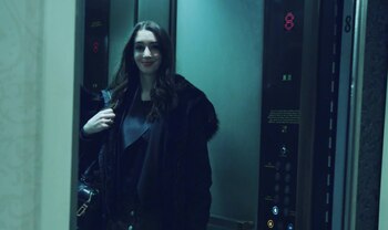 La periodista, antes de partir