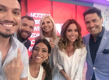 Pía y sus compañeros de