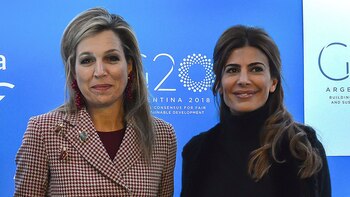 Máxima y Juliana en Davos;