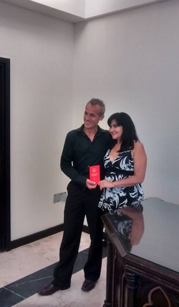 Salvador y Liliana, casados