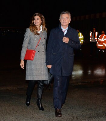 El presidente Macri junto a