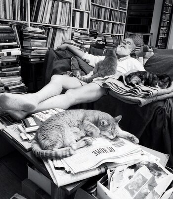 Edward Gorey en su casa