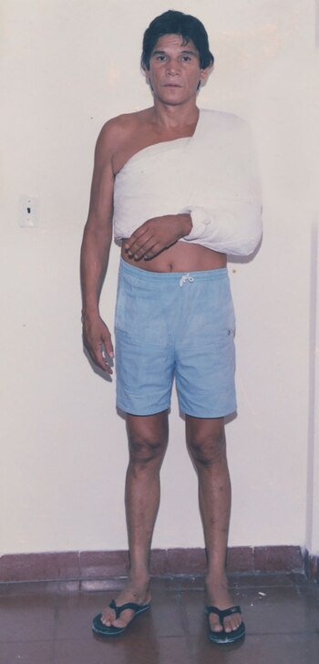 Monzón horas después de haber