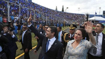 El presidente de Honduras, Juan