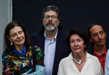 Abel Prieto (segundo, izq.), ministro