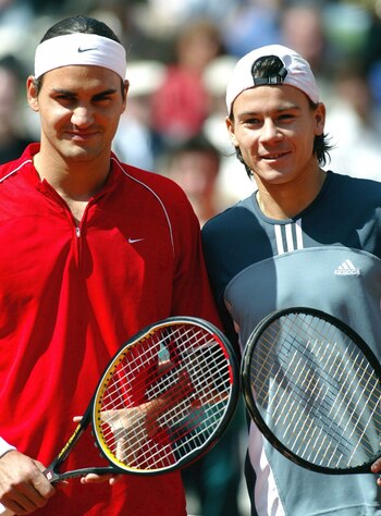 Guillermo Coria junto a Roger