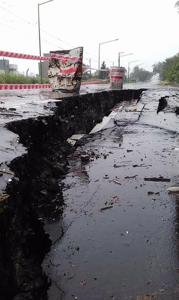 En el acceso a Tafí