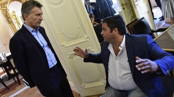 El presidente Mauricio Macri junto