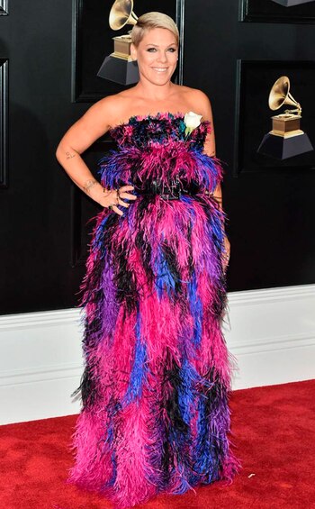 Pink con un Armani Prive