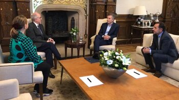 En enero, Macri recibió a