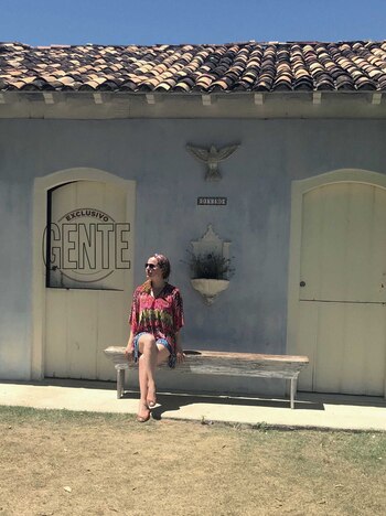 Agustina Kämpfer en Trancoso, Brasil.
