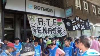 Los trabajadores lanzaron un paro