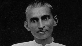 En su juventud, Mahatma Gandhi
