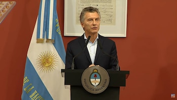 Mauricio Macri en el relanzamiento