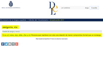 El término amigovio lo utilizan