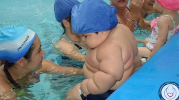 Así era Santiago Mendoza, el bebé mas gordo de Colombia