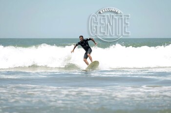 Fede Bal en la playa