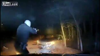 El prófugo chocó y no